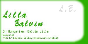 lilla balvin business card